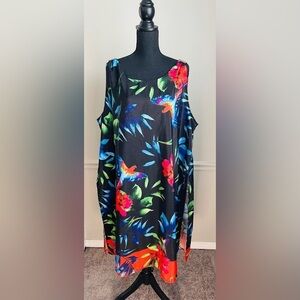 SIGNATURE Collection Tropical Sleeveless Maxi Dress Plus Size 22/24